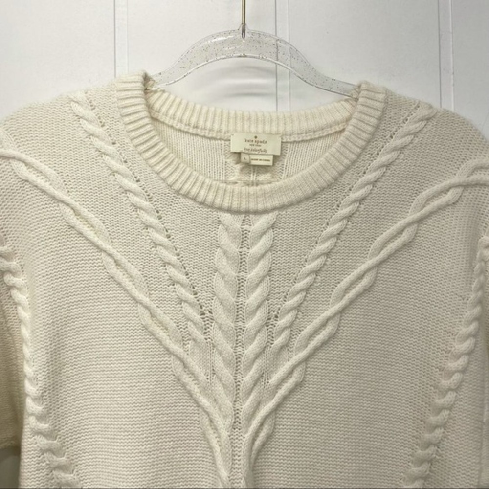 kate spade Ivory Cable Knit Sweater - Picture 3 of 14